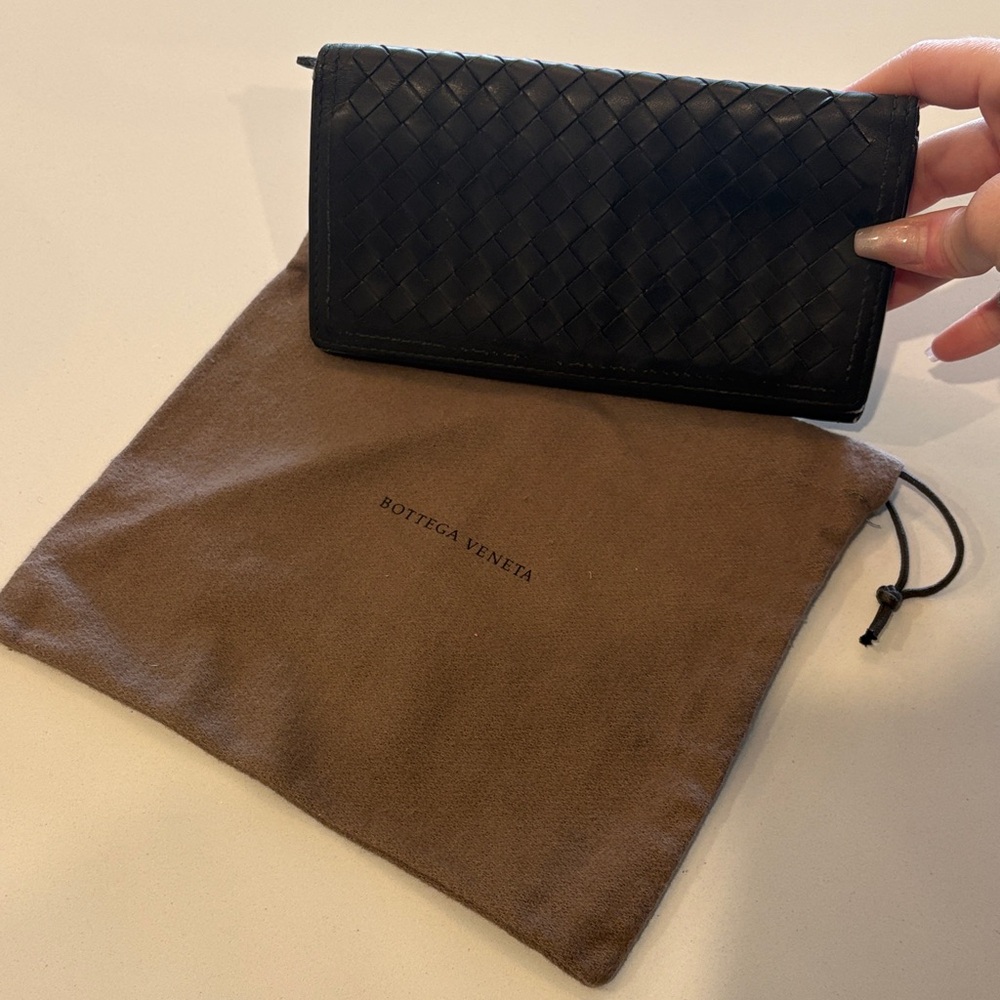 Vintage Bottega Veneta Black Wallet